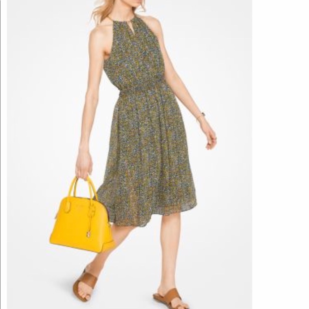 Michael Kors Floral Chiffon Dress